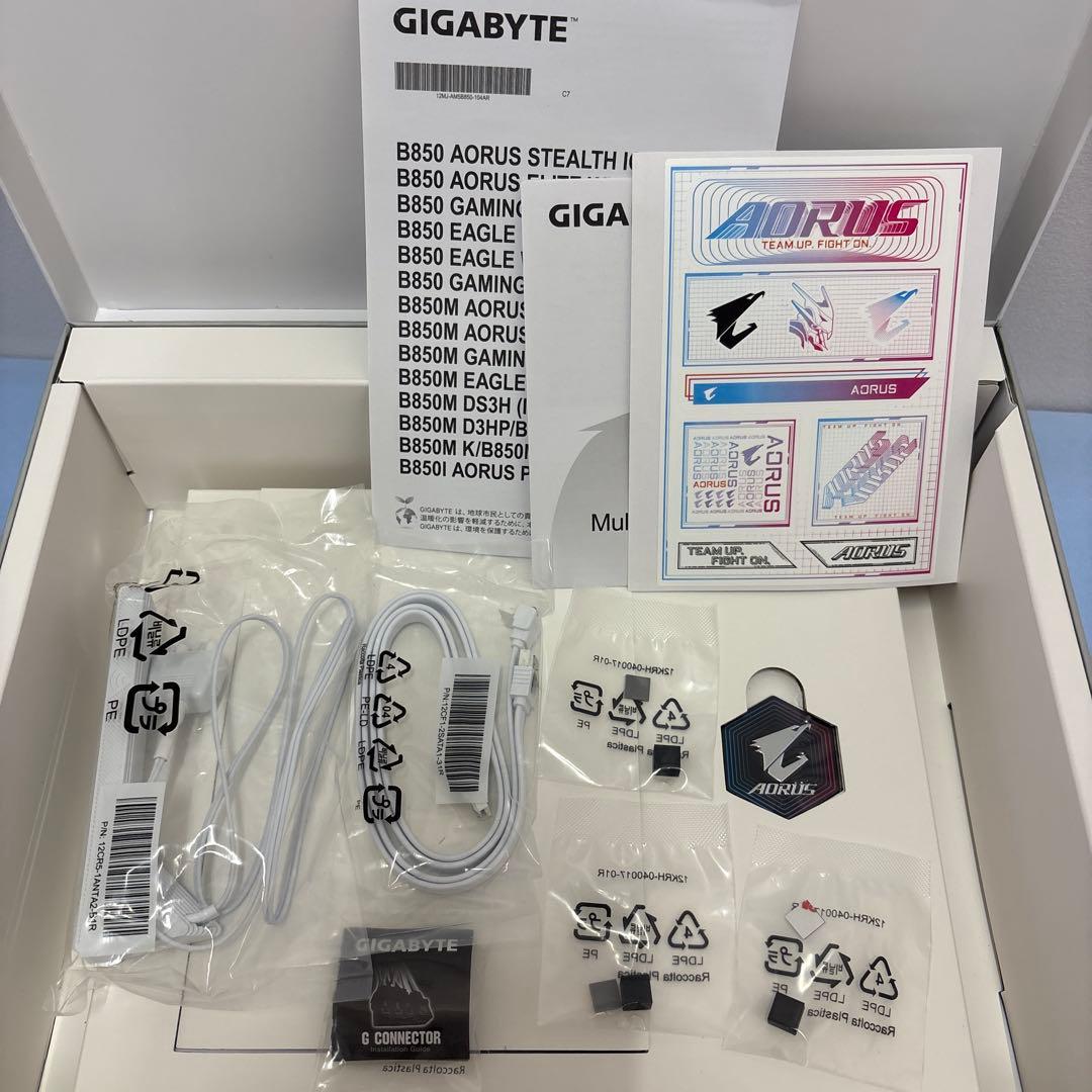 【美品】B850 AORUS STEALTH ICE (AM5 バックコネクタ）