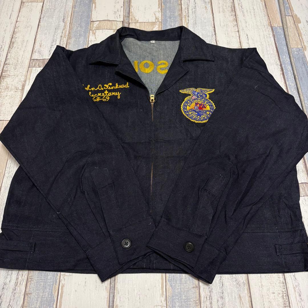 美品 FFA ffa ジャケット リプロダクトモデル ジーンズ生地 Lサイズ