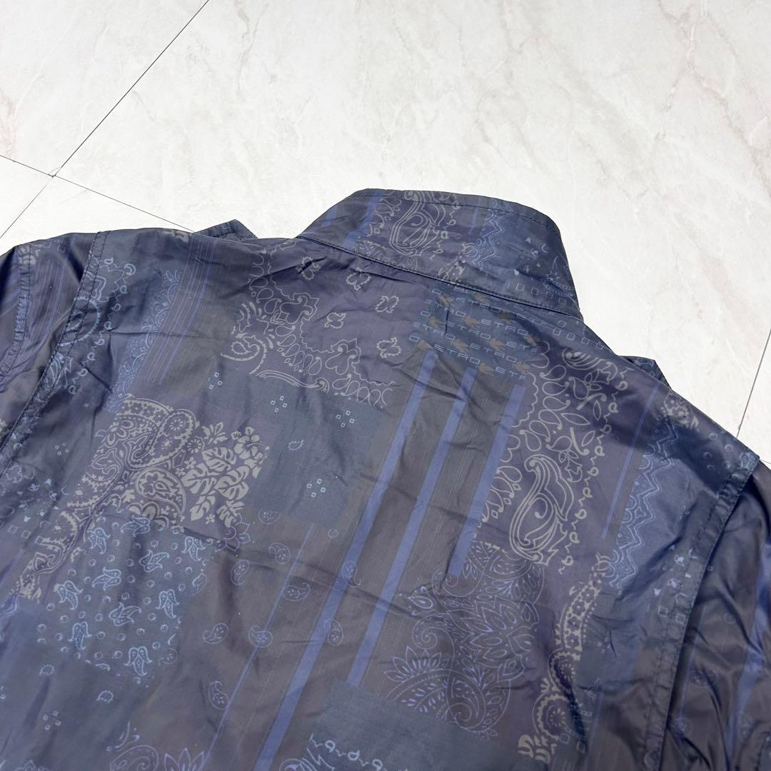 近年 極美品 ETRO ナイロン ミリタリー ジャケット ペイズリー S