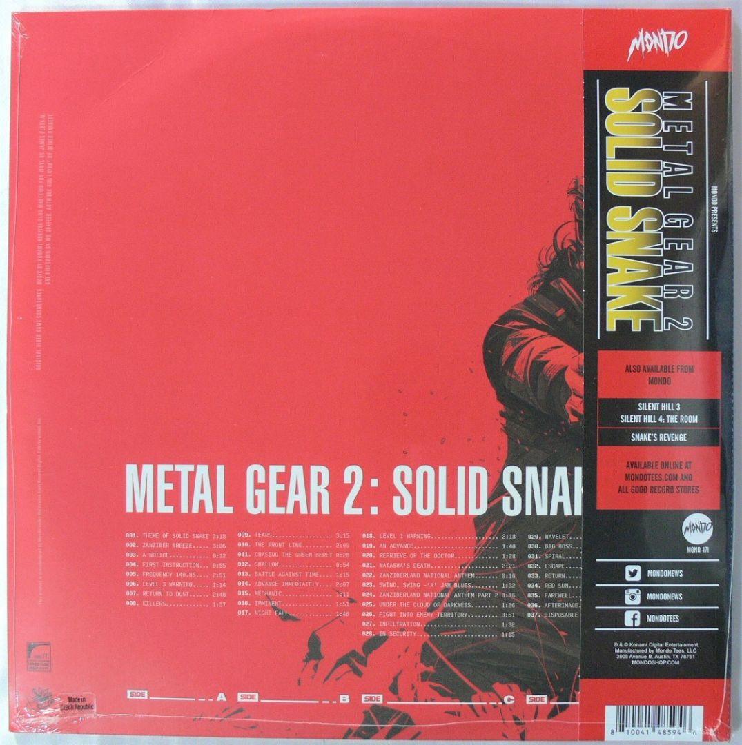 未開封品アナログレコード2LP　l Gear 2 Solid Snake