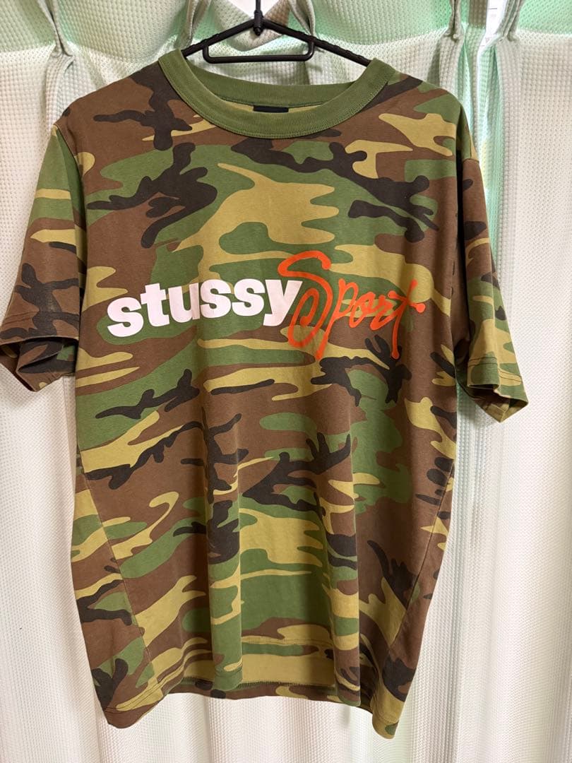 希少 Sサイズ STUSSYsports 迷彩Tシャツ