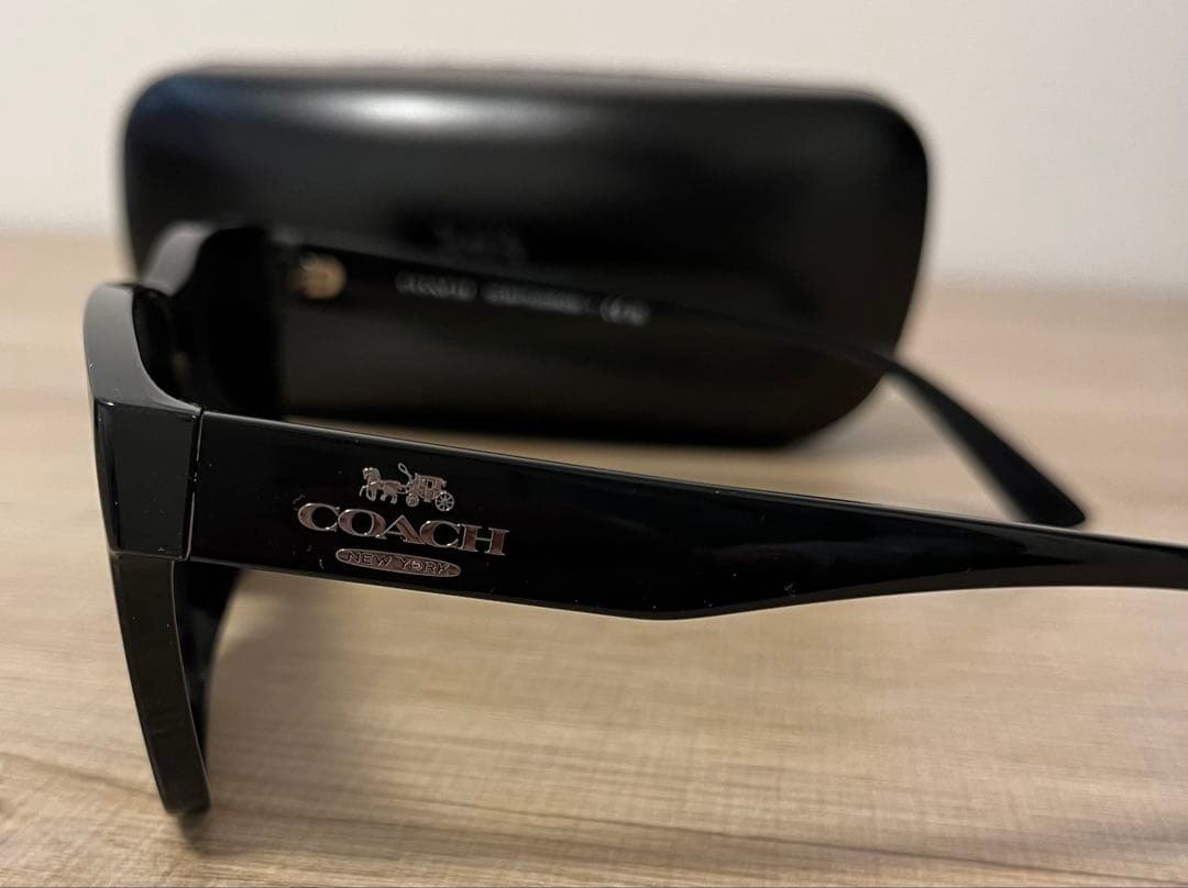 COACH サングラス 黒 スクエア CW425 未使用 正規品 ブラック