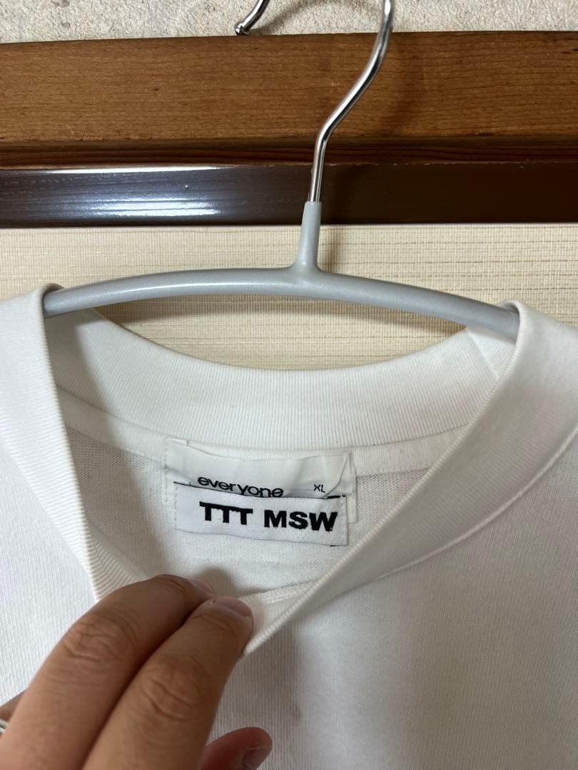everyone × TTT MSW バックロゴ Tシャツ白 XLサイズ