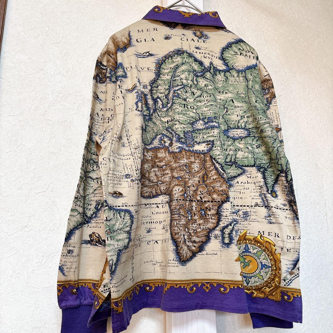 【超希少/美品】Christian Dior Sports 世界地図ポロシャツM
