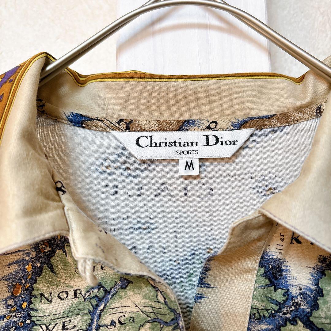 【超希少/美品】Christian Dior Sports 世界地図ポロシャツM