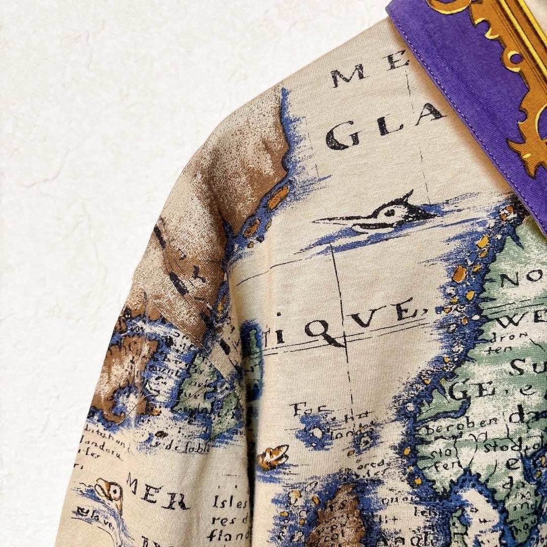 【超希少/美品】Christian Dior Sports 世界地図ポロシャツM