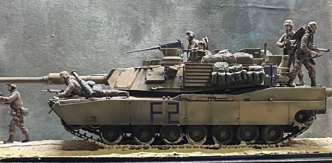 完成品プラモデルタミヤ他製1/35 スケールアメリカ陸軍戦車M1A2エイブラムス