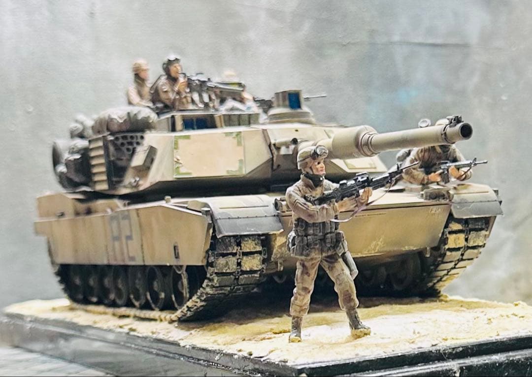 完成品プラモデルタミヤ他製1/35 スケールアメリカ陸軍戦車M1A2エイブラムス