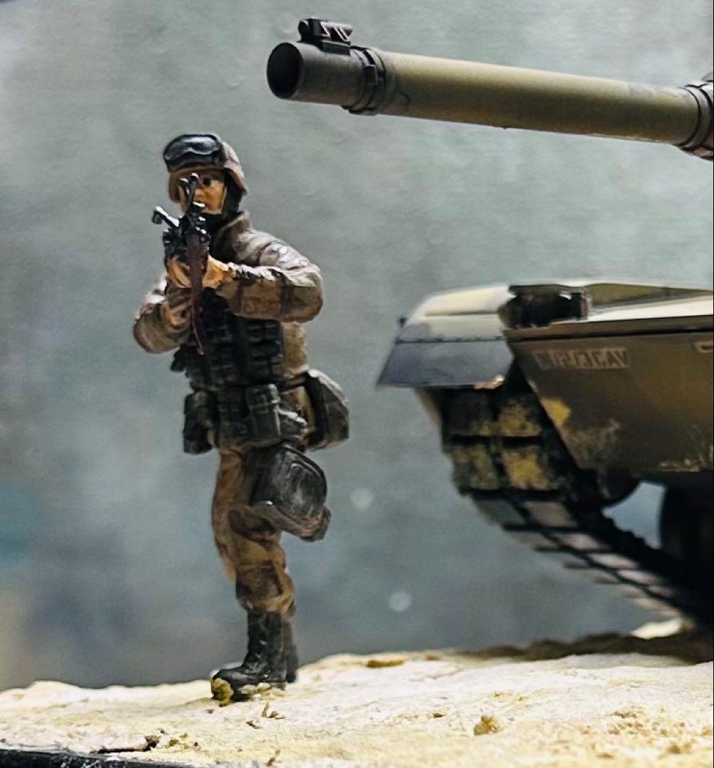 完成品プラモデルタミヤ他製1/35 スケールアメリカ陸軍戦車M1A2エイブラムス