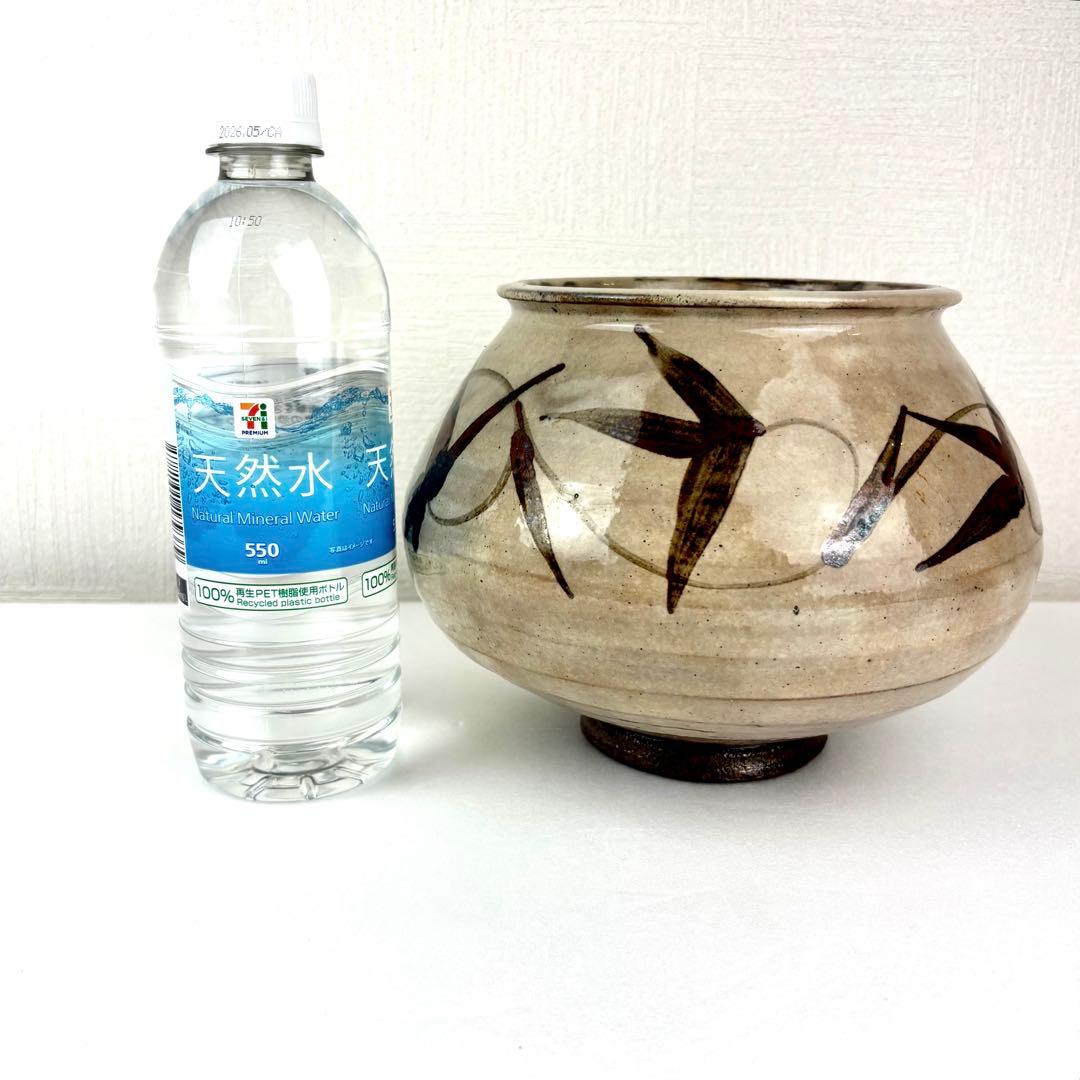【美品】唐津 絵唐津 13代 中里太郎右衛門 壺 共箱付