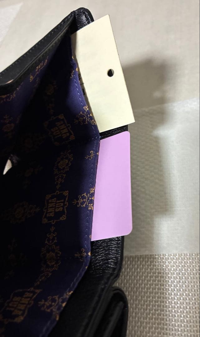 ルフナさま専用　ANNA SUI ブラック 三つ折り財布 箱付き