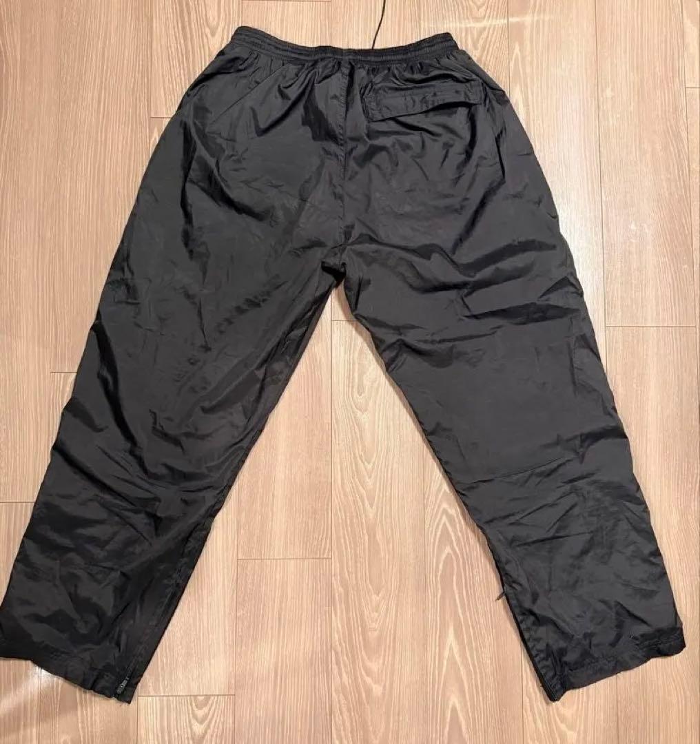 【STUSSY】ステューシー ナイロンパンツ トラックパンツM 黒 サイドライン