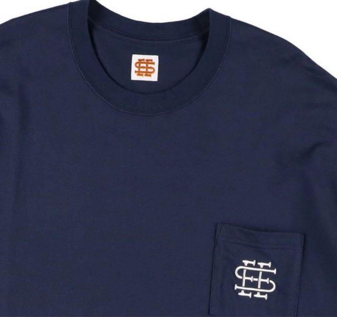 トップス SEE SEE SUPER BIG FLAT POCKET TEE NAVY