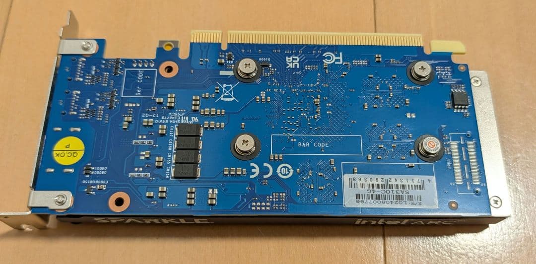Sparkle Intel Ark A310 eco ロープロ シングルスロット