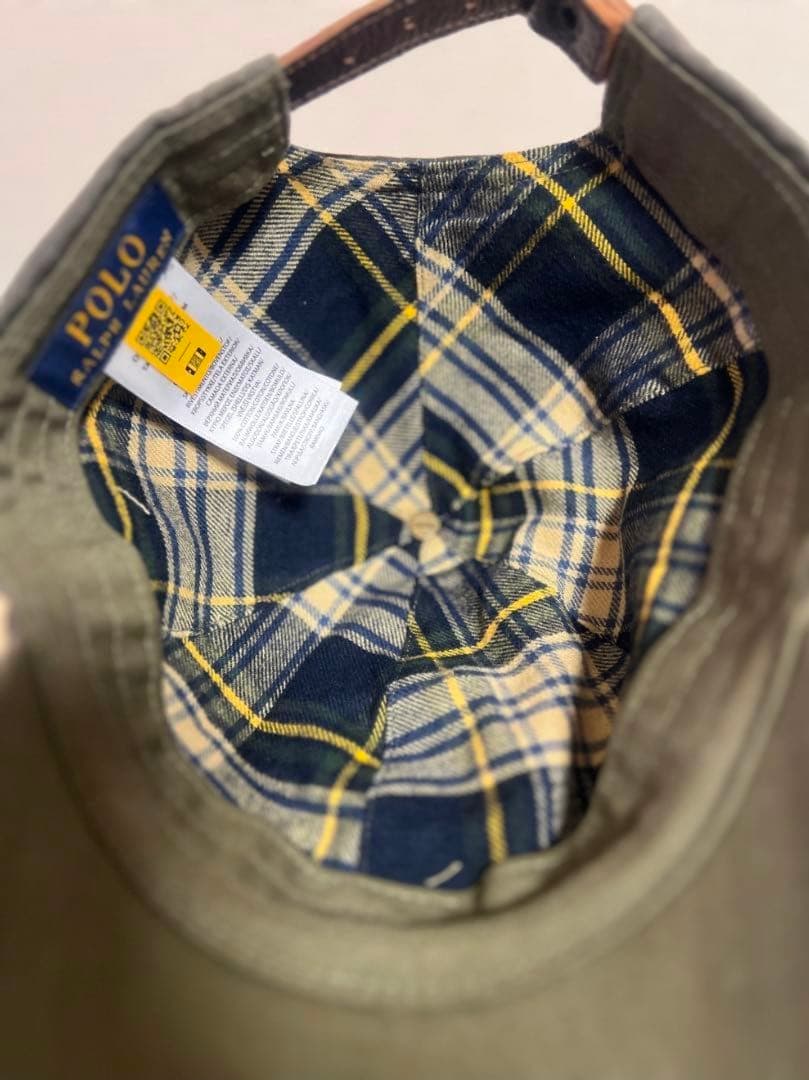 超希少‼️Polo RalphLaurenウォッシュオイルドコットン　キャップ