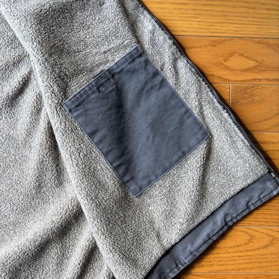 【希少】Carhartt カーハート　ダックベスト 裏ボア　2XL グレー