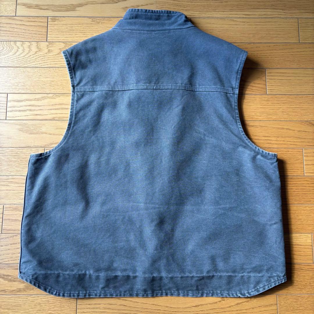 【希少】Carhartt カーハート　ダックベスト 裏ボア　2XL グレー