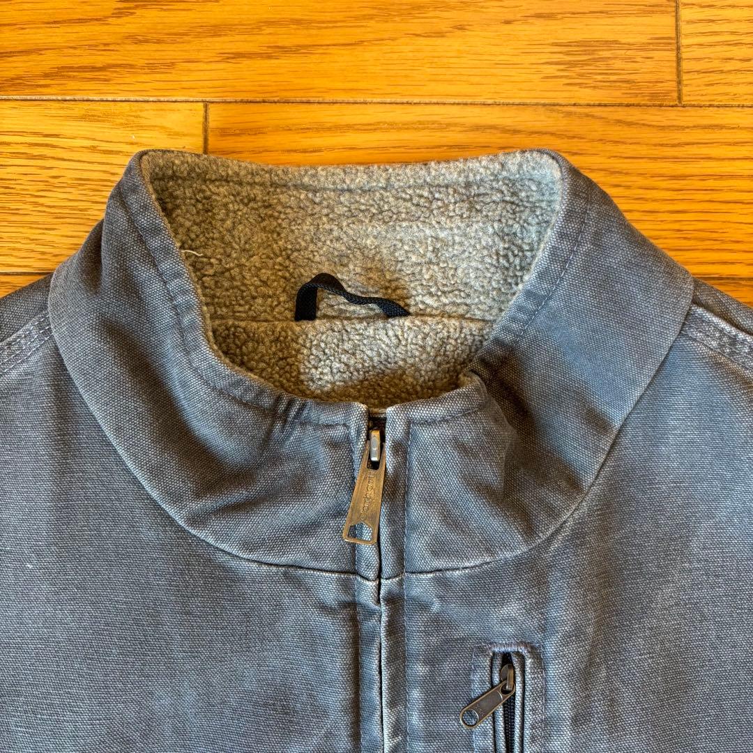 【希少】Carhartt カーハート　ダックベスト 裏ボア　2XL グレー