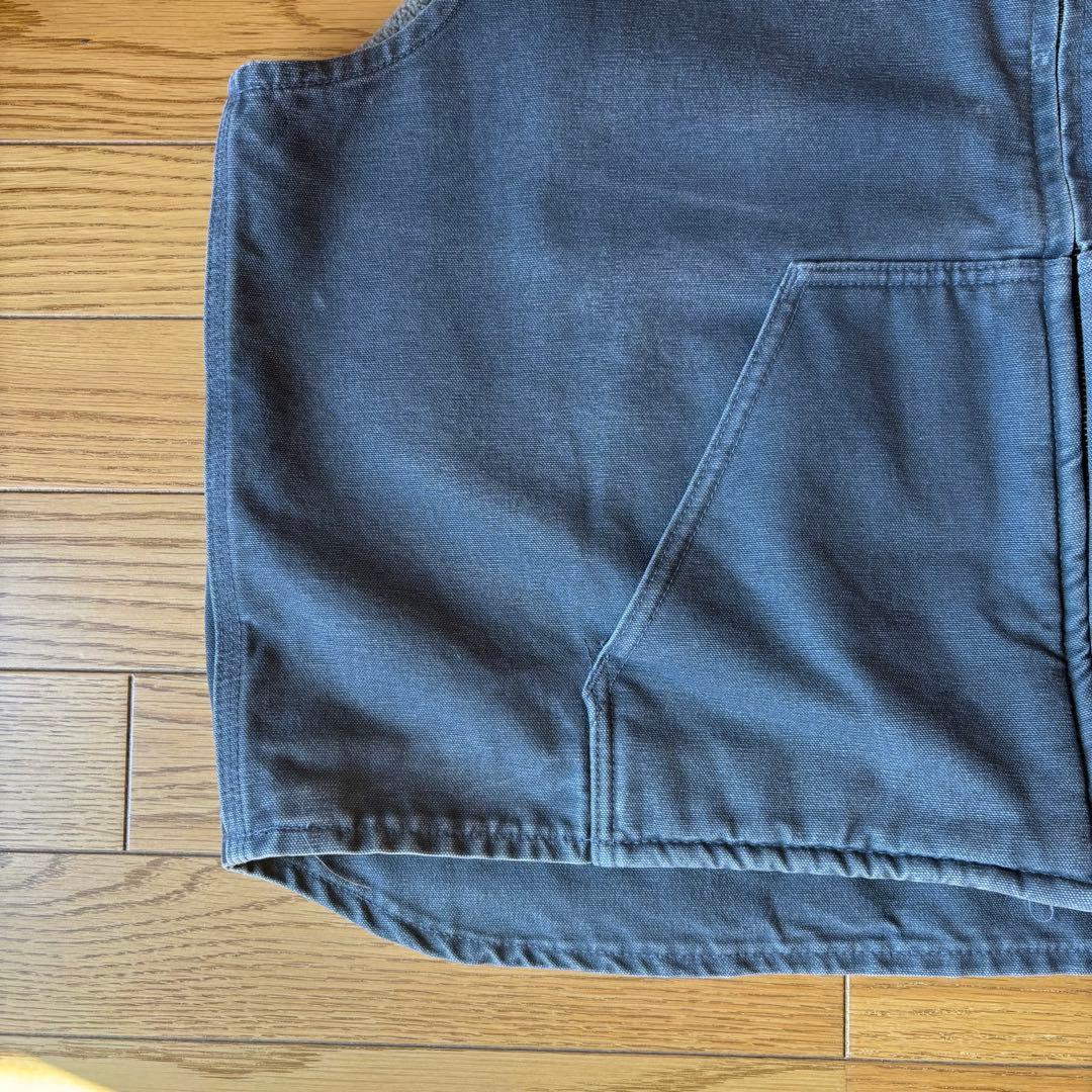【希少】Carhartt カーハート　ダックベスト 裏ボア　2XL グレー