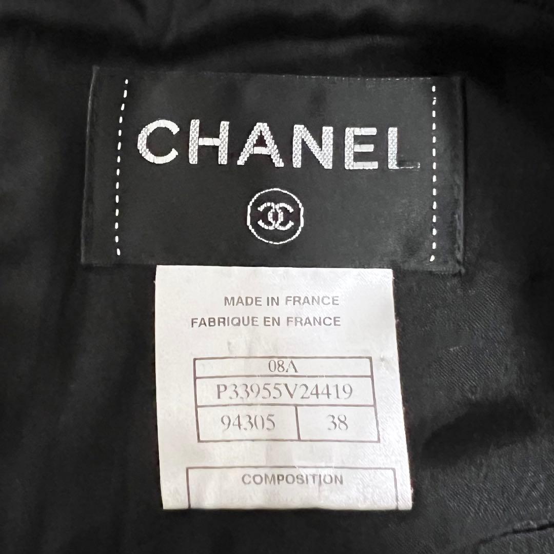 超希少❤️CHANEL シャネル ツイード ワンピース ドレス ブラック 38