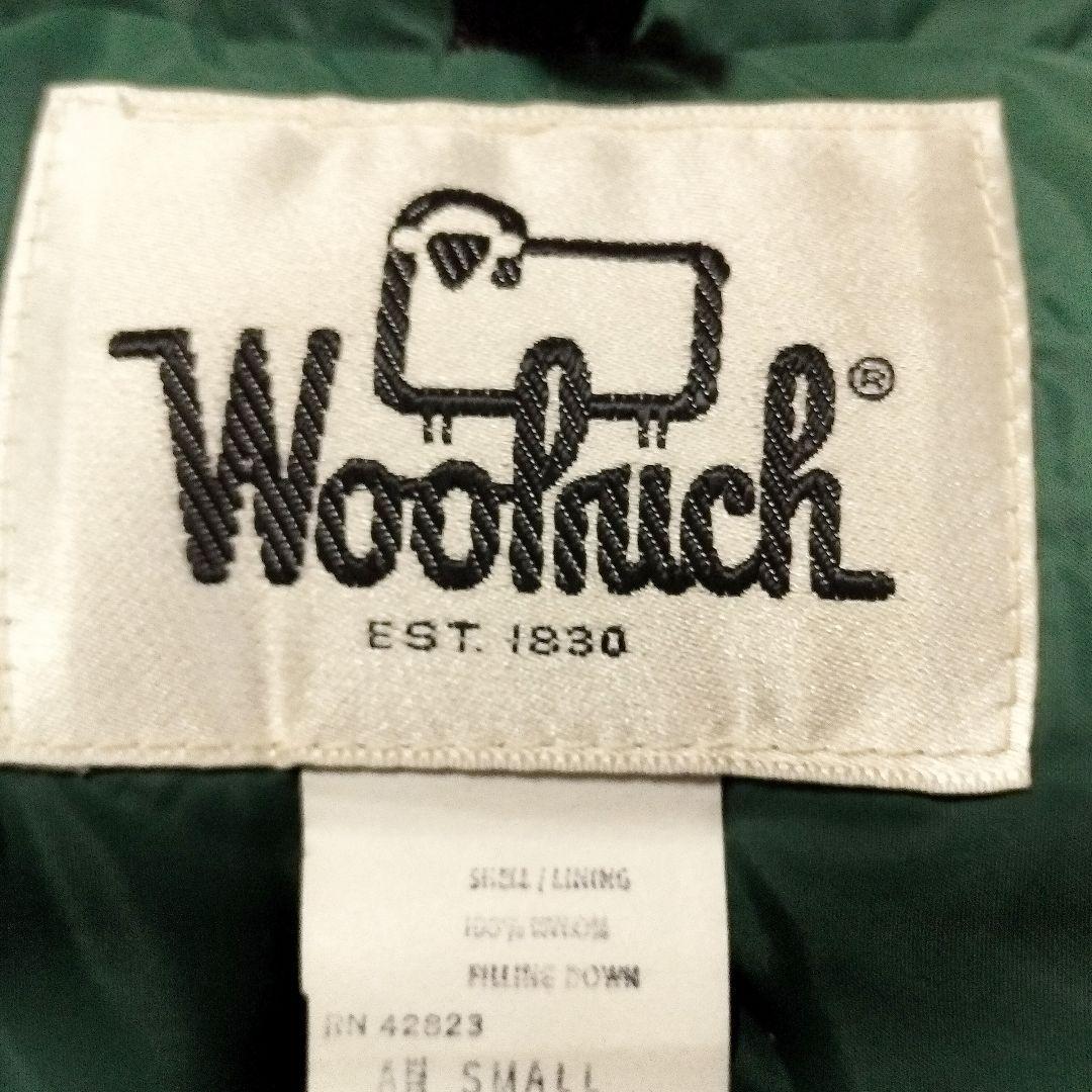 Woolrich ウールリッチ ダウンベスト S グリーン 70s 白タグ