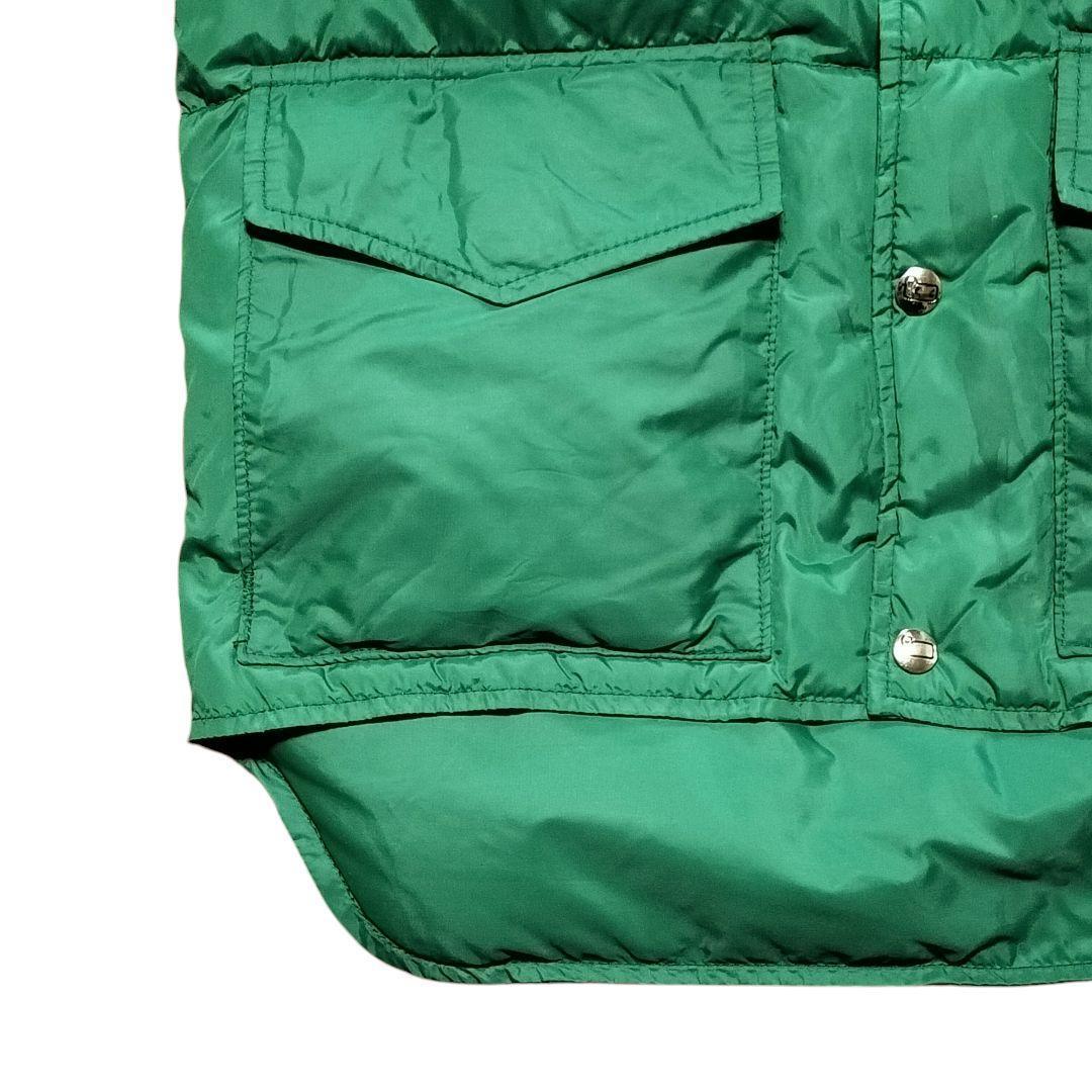 Woolrich ウールリッチ ダウンベスト S グリーン 70s 白タグ