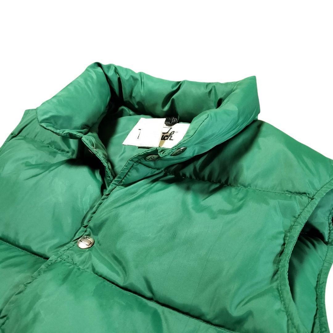 Woolrich ウールリッチ ダウンベスト S グリーン 70s 白タグ