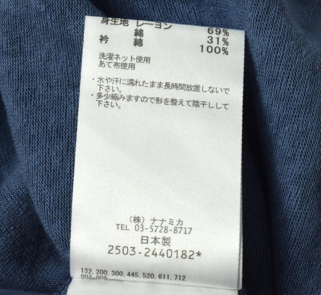 未使用 nanamica レーヨン コットン ヴィンテージ加工 Tシャツ M