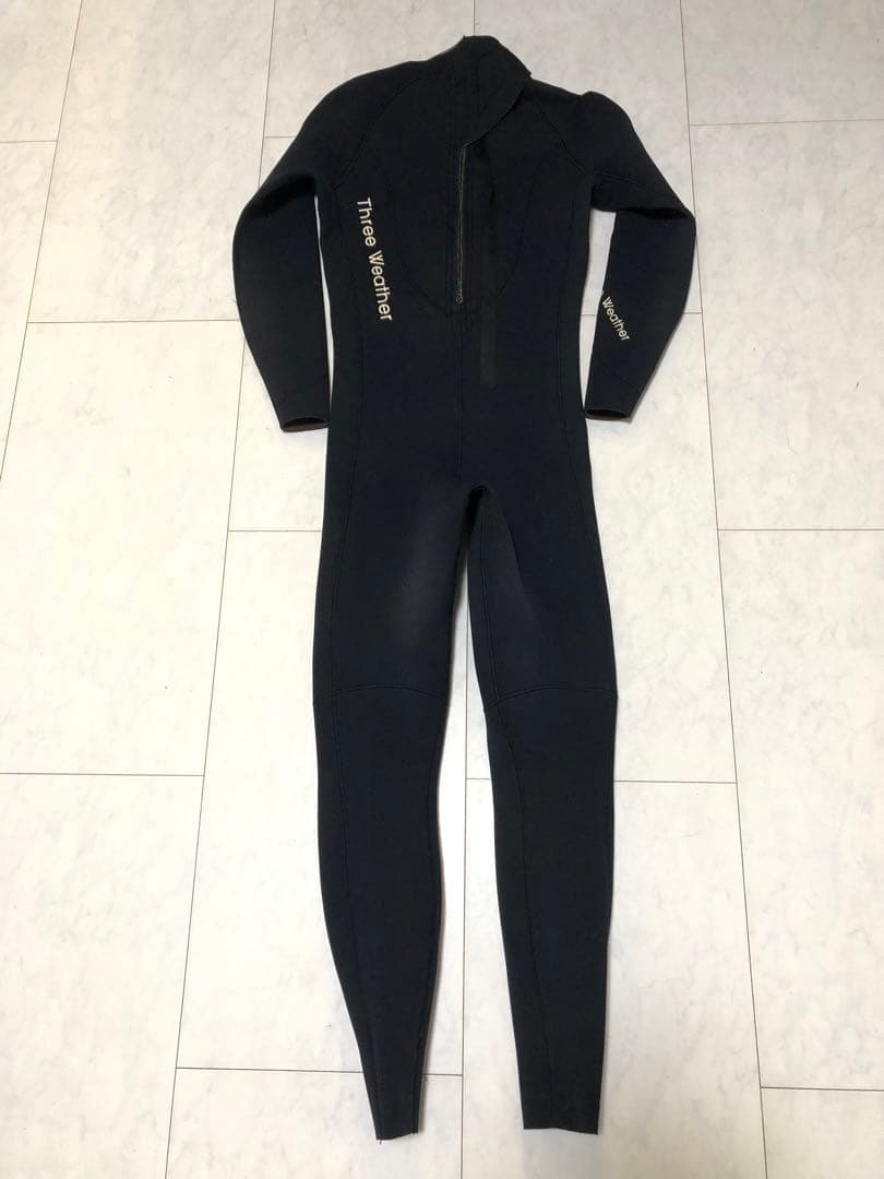 良品 Three Weather スリーウェザー バックジップ フルスーツ 黒
