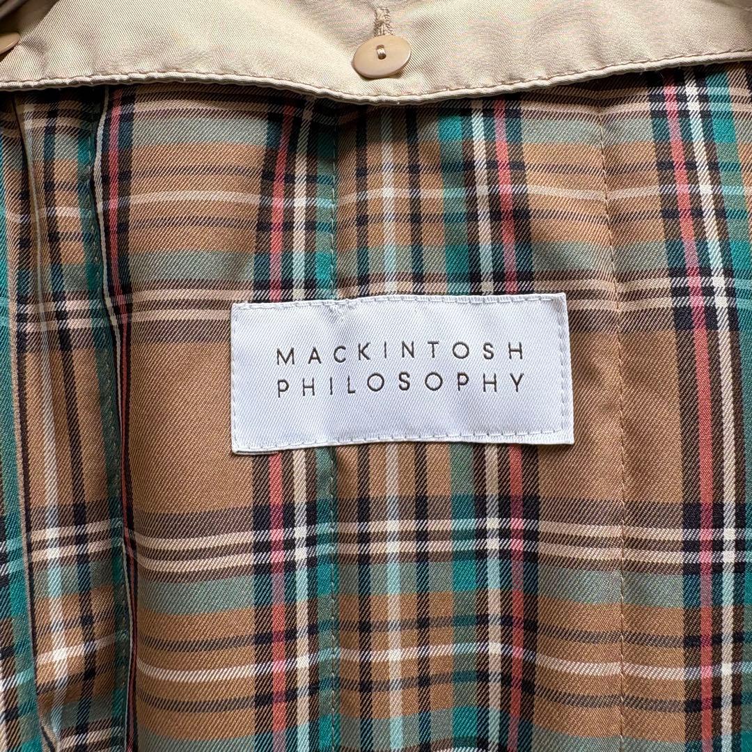 マッキントッシュフィロソフィー トレンチコート 中綿ライナー付 裏地チェック