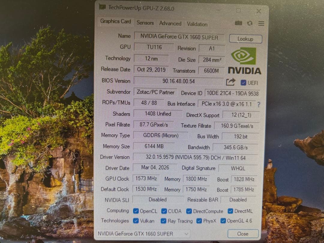 グラフィックボード・グラボ・ビデオカード NVIDIA GeForce GTX 1660 Super