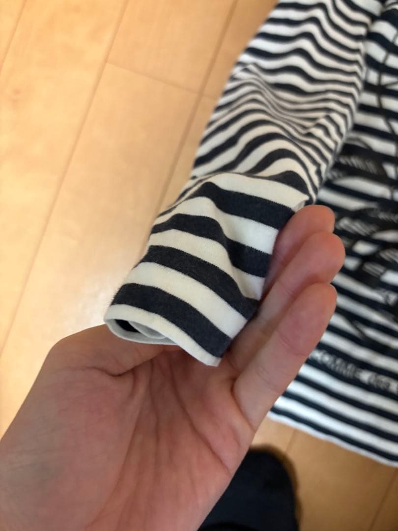 COMME des GARÇONS ストライプ 長袖Tシャツ　イラスト