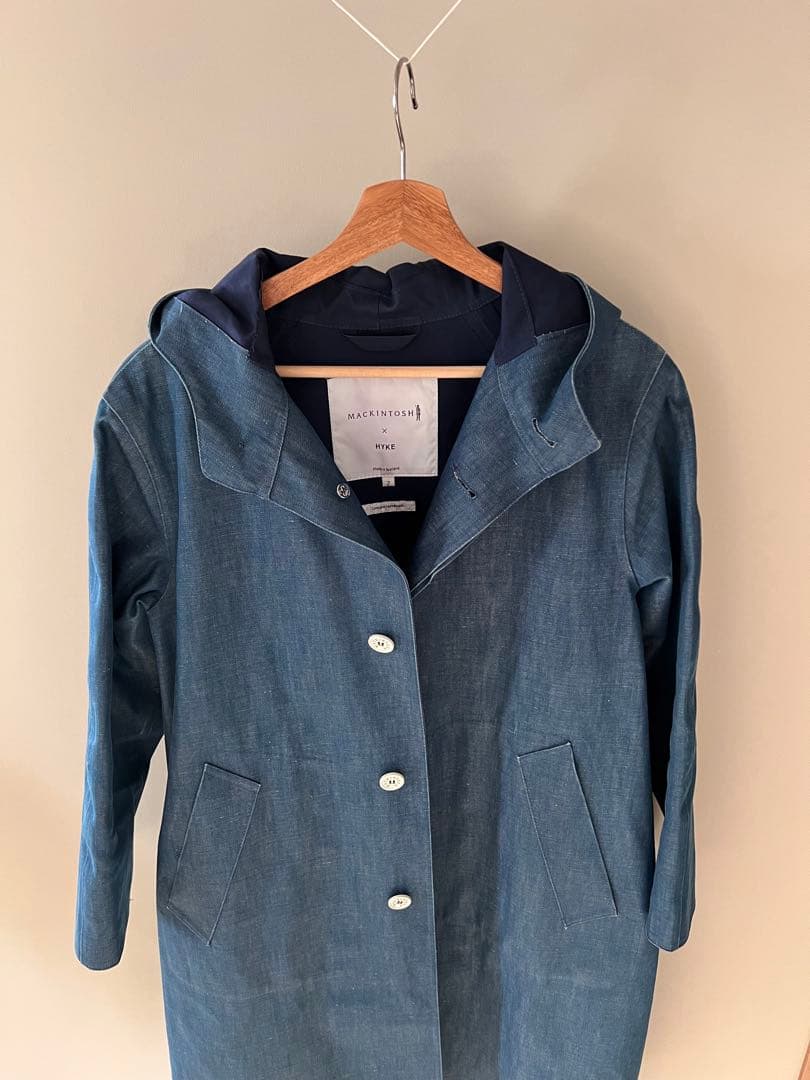 MACKINTOSH × HYKE ゴム引き ステンカラーコート