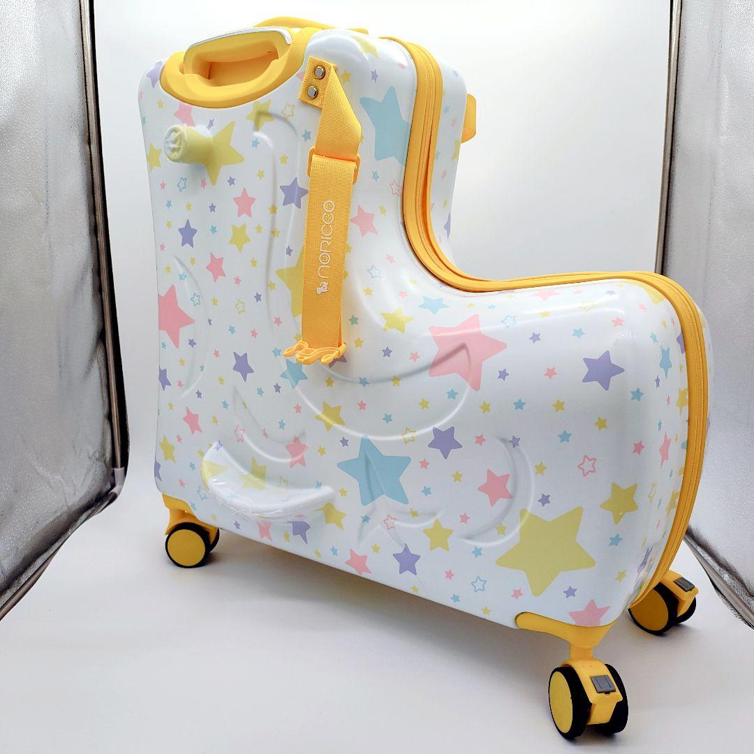 【キャスターロック付き】ノリッコ 子供が乗れるキャリー キッズ旅行 ケース