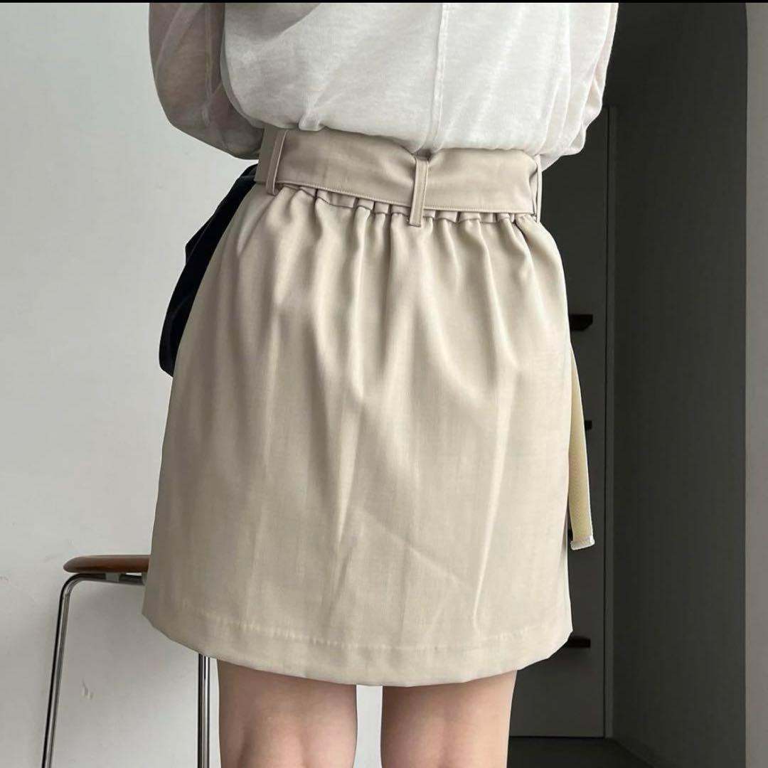 カプリシュレマージュ　スカートレイヤードショートパンツ ベージュ　38