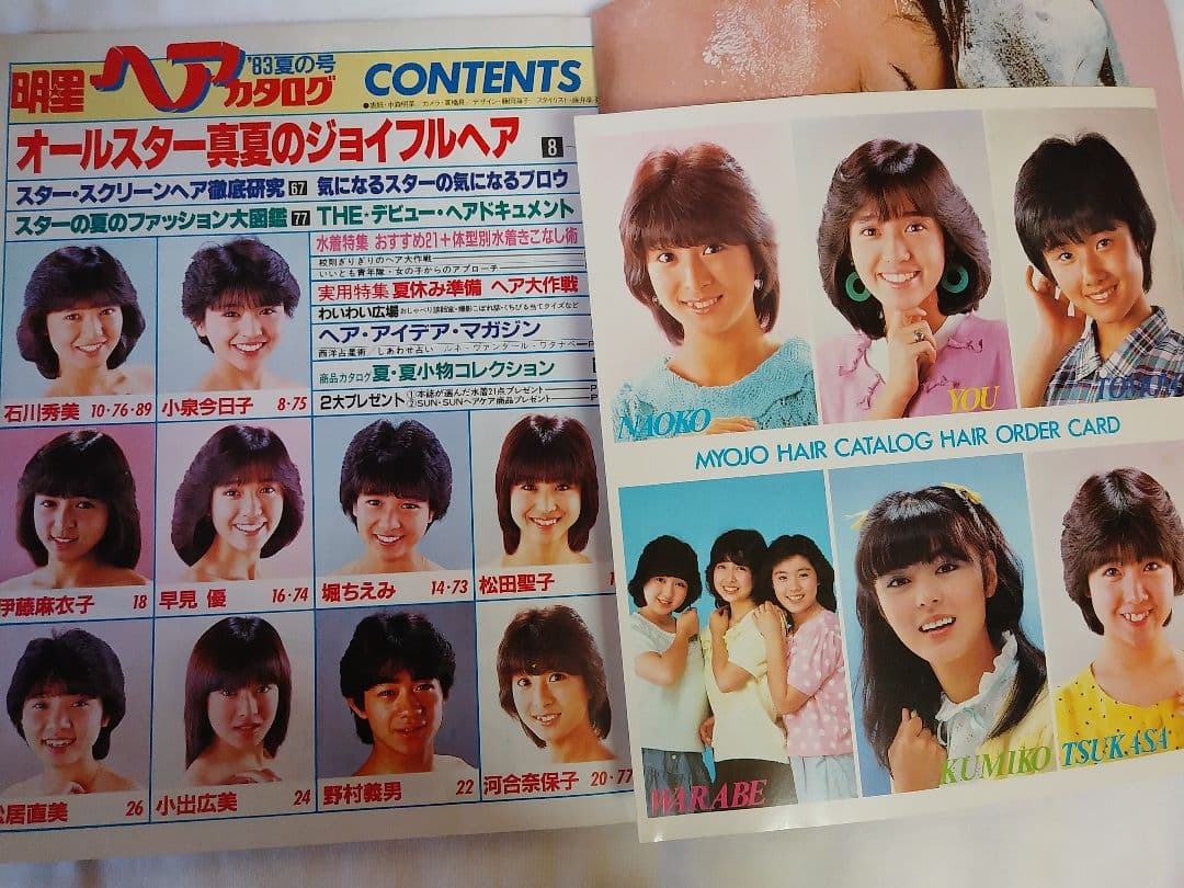 明星ヘアカタログ '83 夏の号　 希少品　レア
