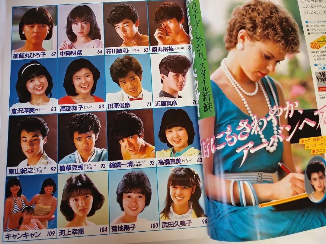 明星ヘアカタログ '83 夏の号　 希少品　レア