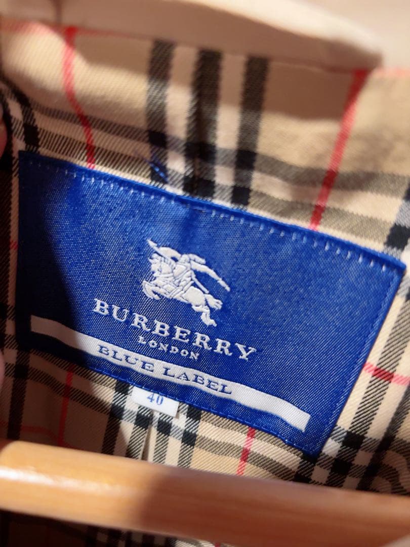 【美品】BURBERRY BLUE LABEL トレンチコート 40 ベージュ