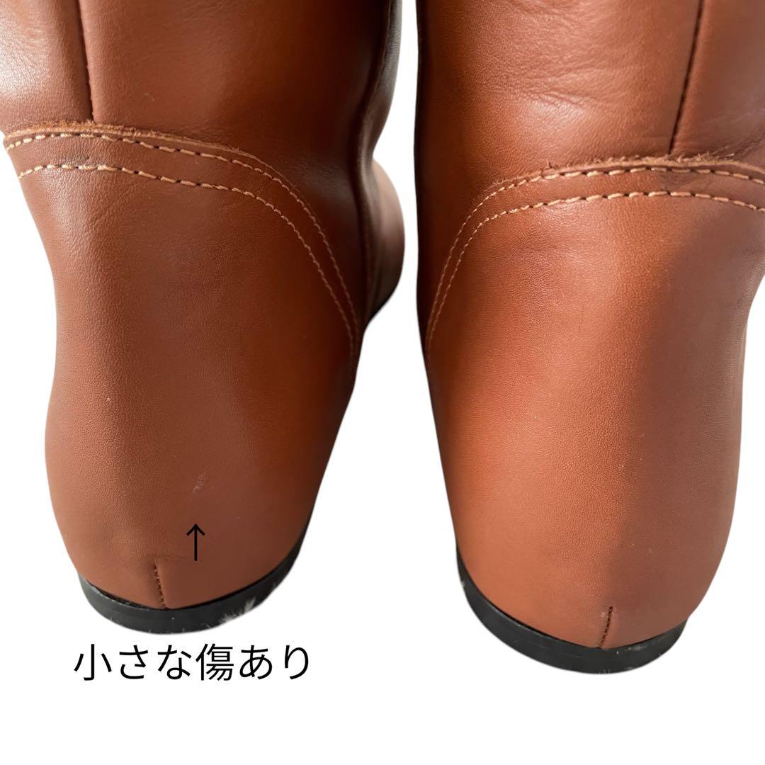 FABIO RUSCONI ファビオルスコーニ ブラウン ロングブーツ 36