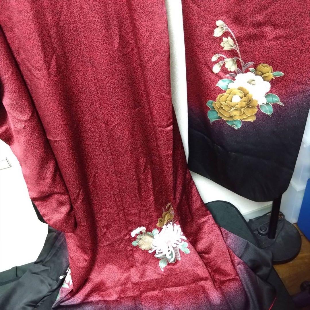 【限定値下げ】振袖　赤黒