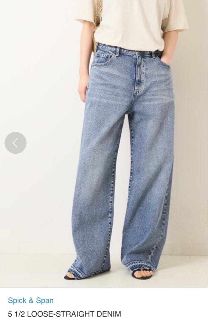 パンツ Spick & Span 5 1/2 LOOSE-STRAIGHT 38
