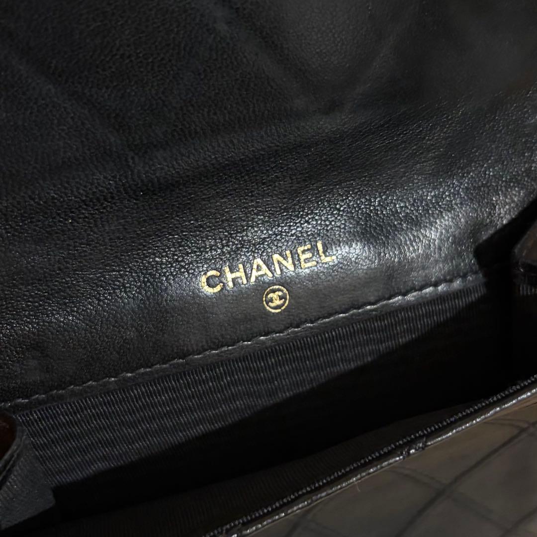 正規品 CHANEL ビコローレ ラムスキン 二つ折り財布 Wホック シャネル