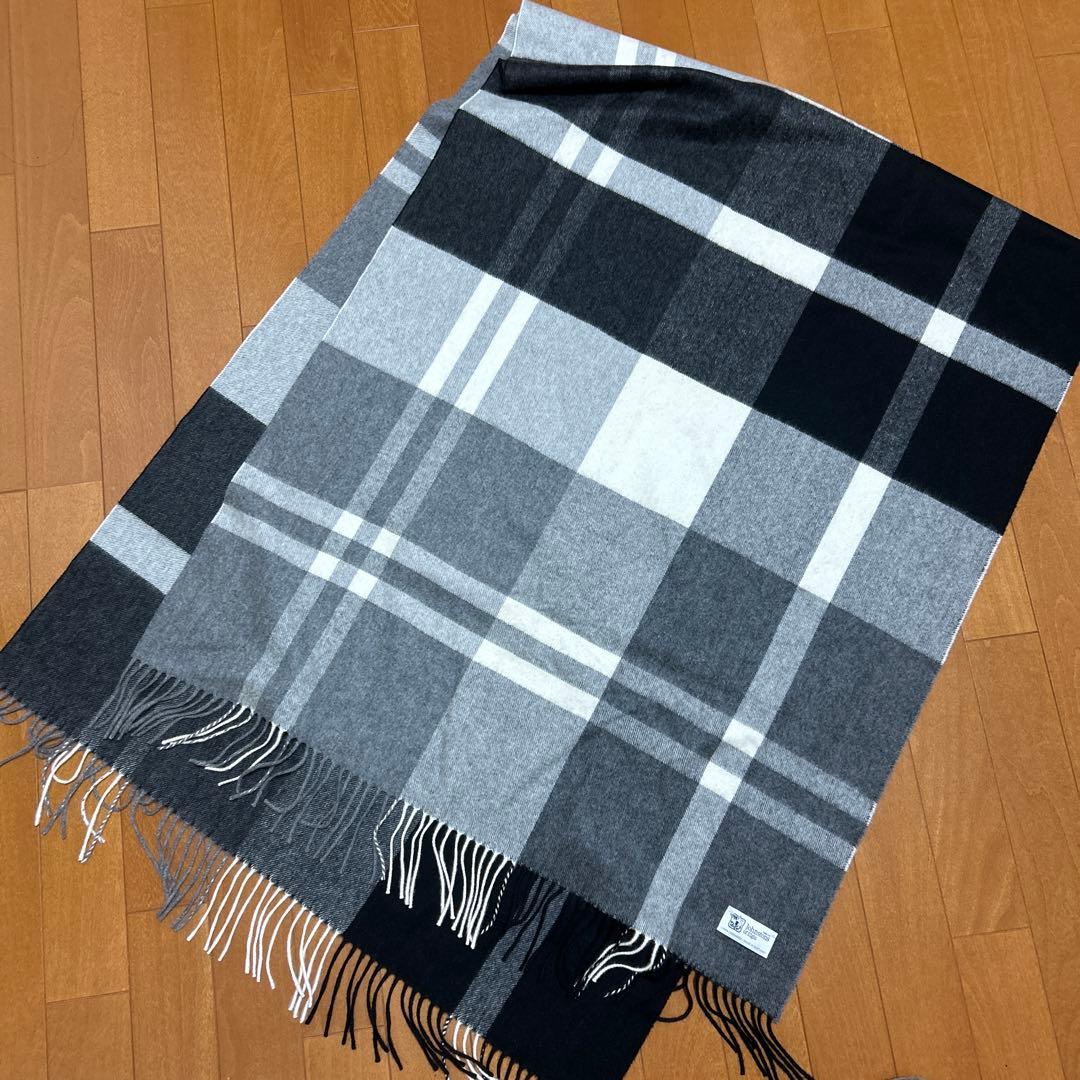 Johnstons of Elgin カシミヤ ストール大判チェック