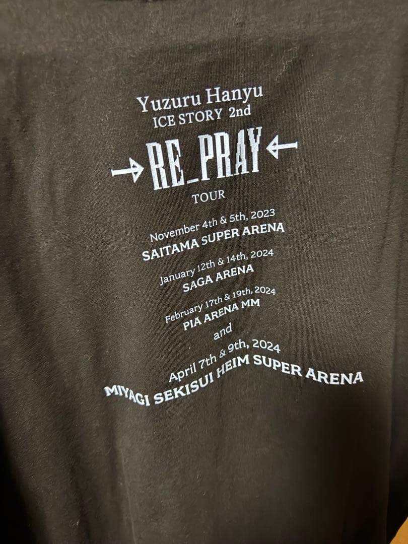 羽生結弦 RE_PRAY ツアー Tシャツ　Lサイズ