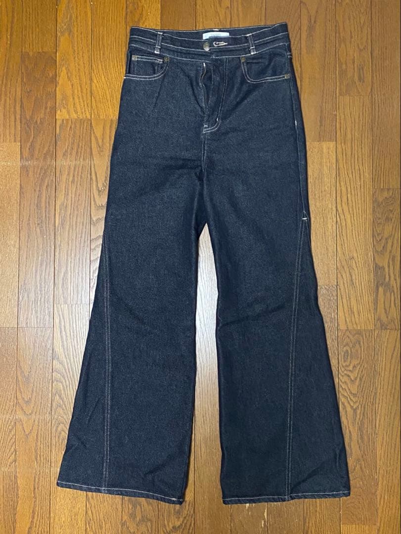 SNIDEL Sustainableストレッチフレアデニムパンツ IND/0