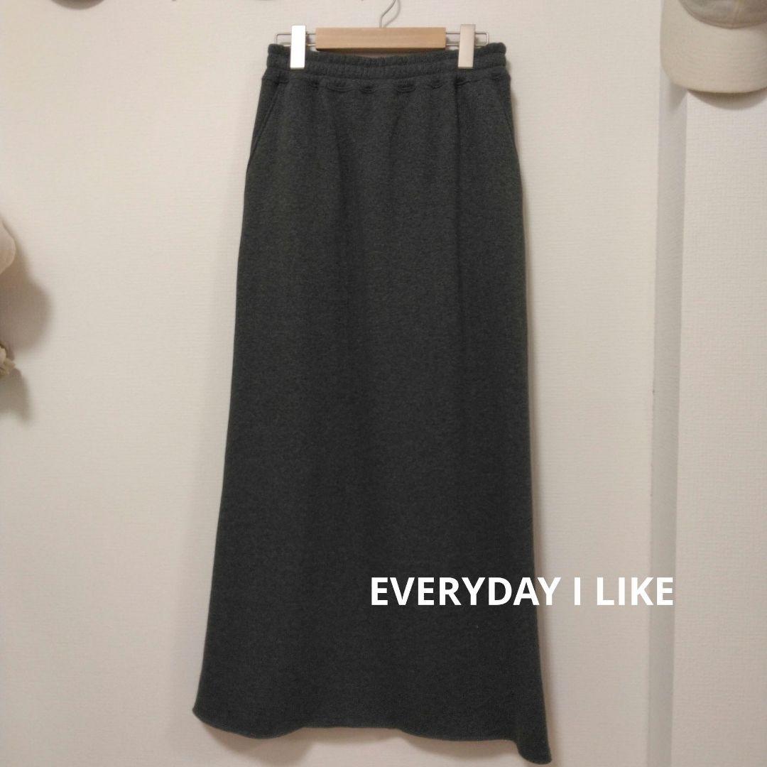 EVERYDAY I LIKEウォーム スウェットスカート 38 グレー