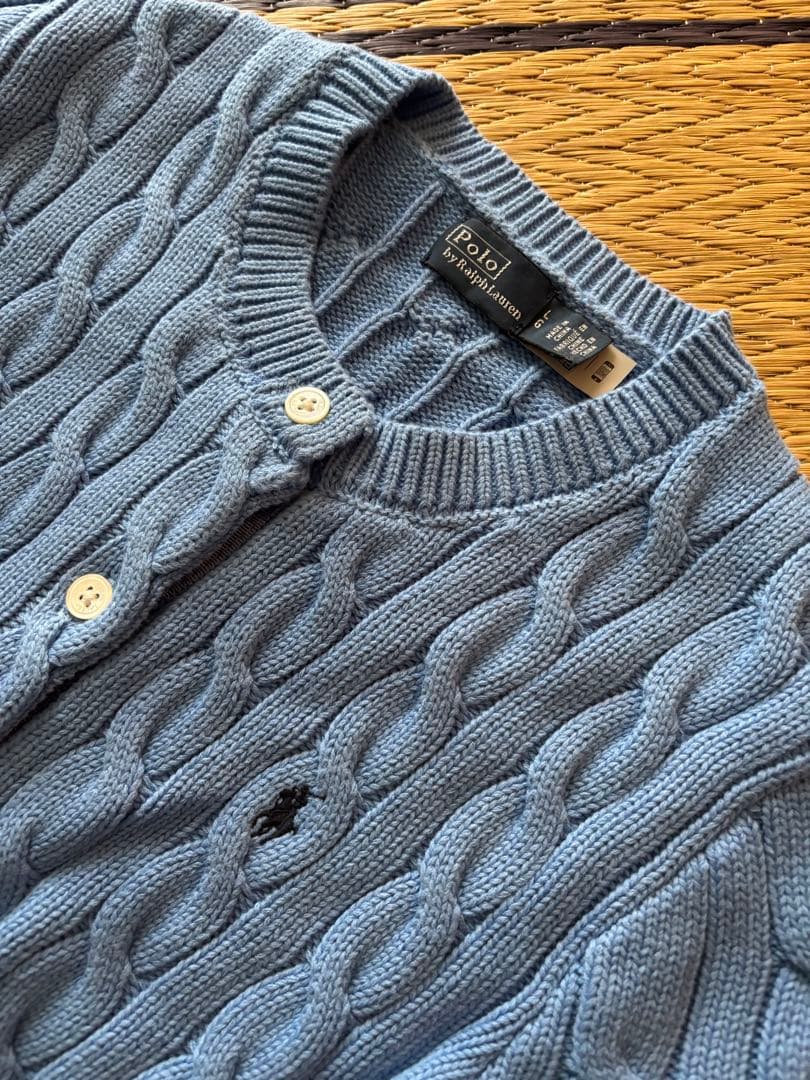Polo Ralph Lauren ケーブルニットカーディガン　L