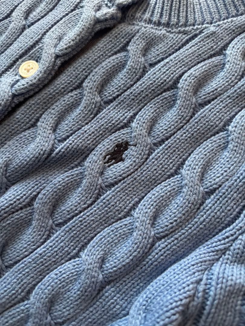 Polo Ralph Lauren ケーブルニットカーディガン　L
