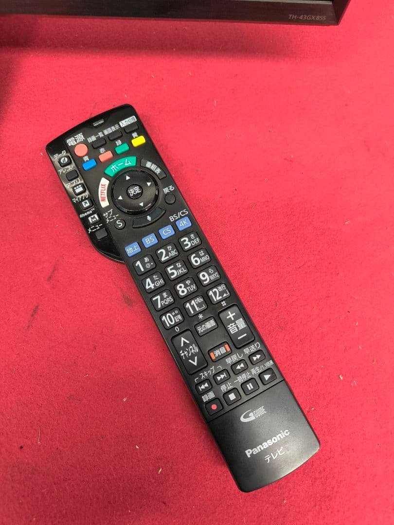 20年パナソニック43V型4K内蔵液晶テレビ　TH-43GX855 ネット動画