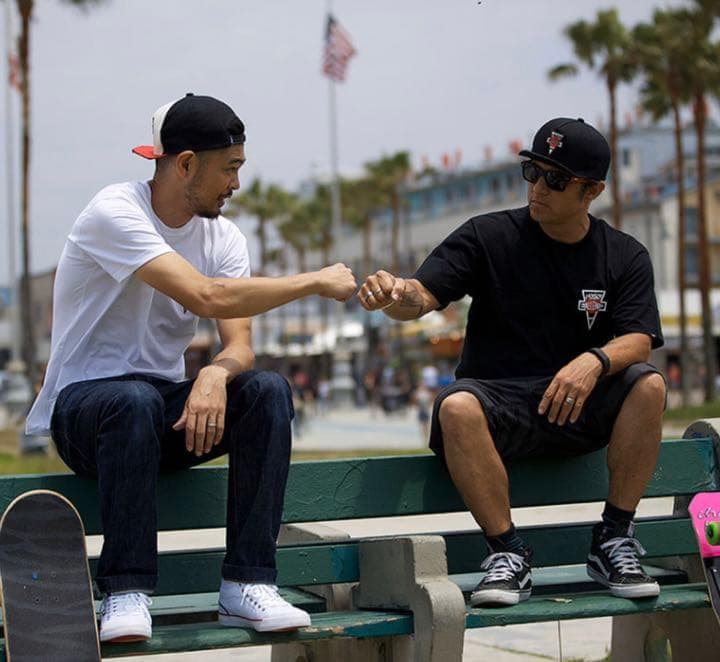 CHALLENGER×Christian hosoi つば切り キャップ